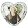 Mini rosary hematite St Benedict