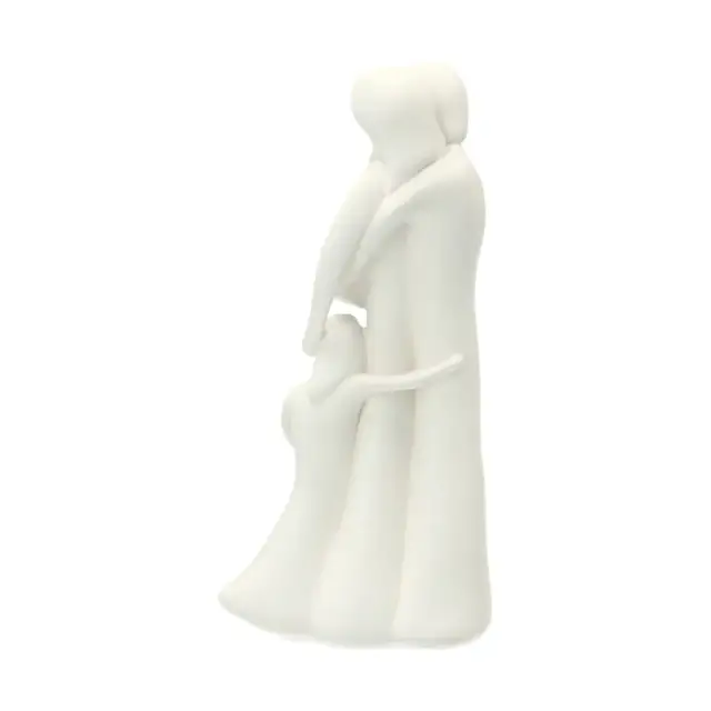 Ste famille 20 cm - résine blanche
