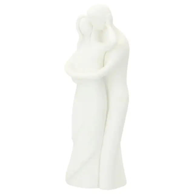 Couple 13 cm - résine blanche