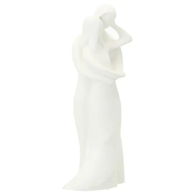 Couple 13 cm - résine blanche