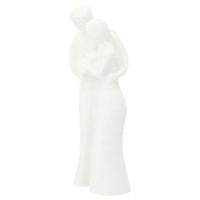 Ste famille 20 cm - résine blanche