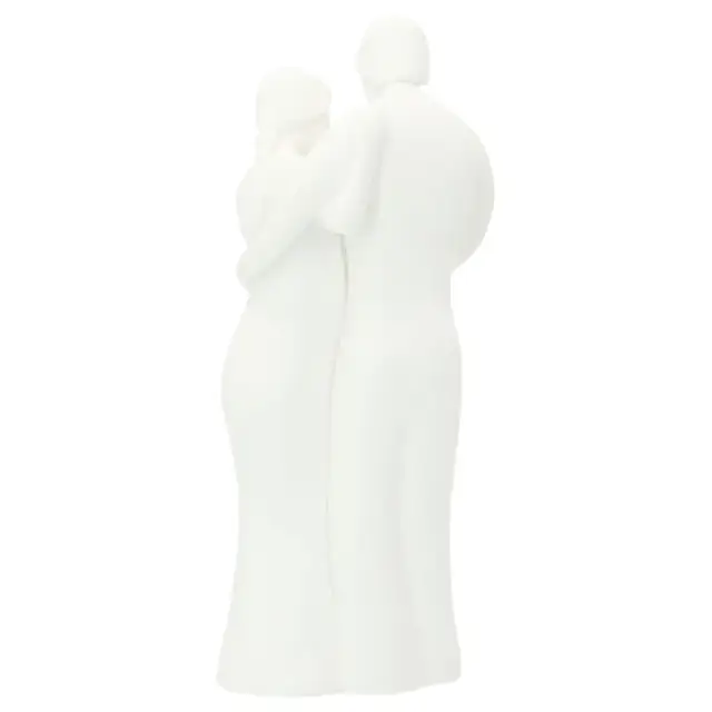 Ste famille 20 cm - résine blanche