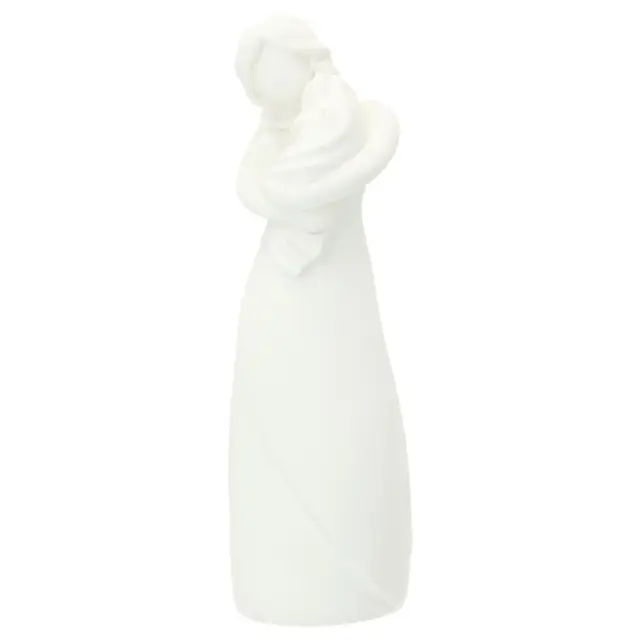 O.L.V. met kind 20 cm - witte hars