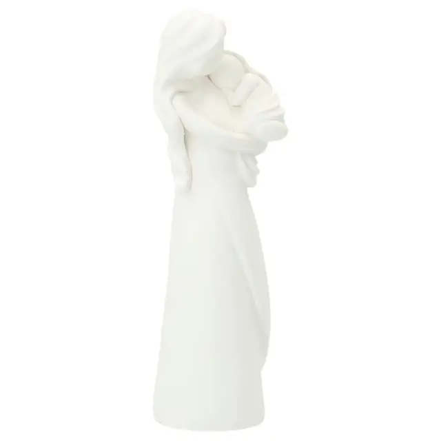 O.L.V. met kind 20 cm - witte hars