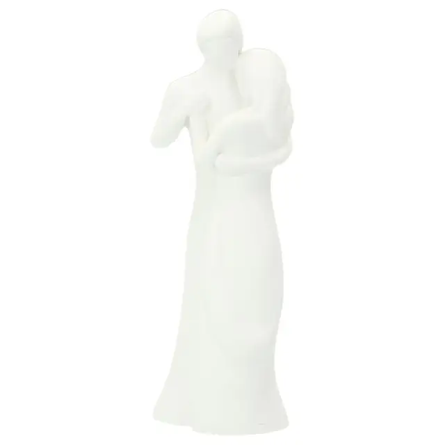 Couple 13 cm - résine blanche