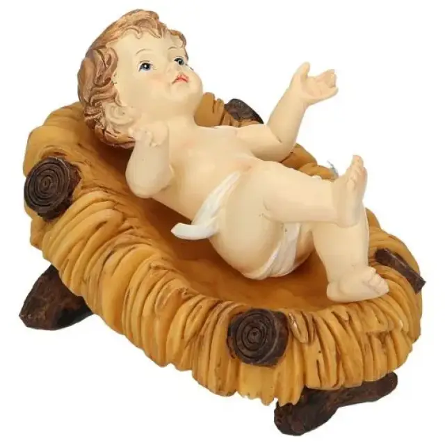 Enfant-Jesus 11 Cm + Berceau