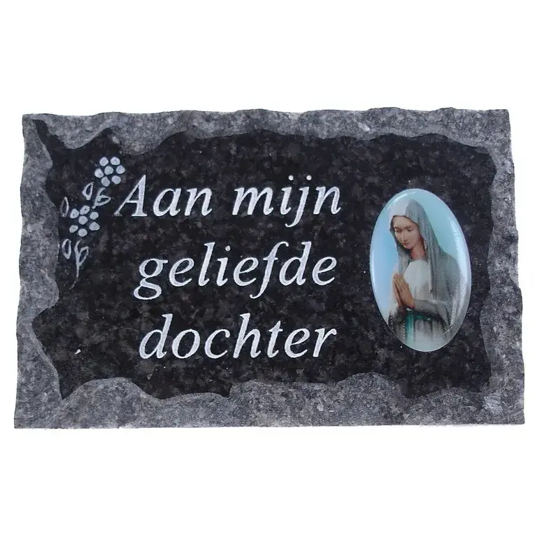 Plaque Cimetiere Aan Mijn Geliefde Dochter 9x14