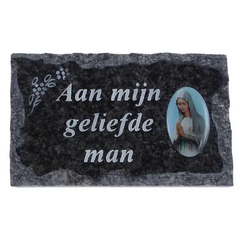 Plaque Cimetiere Aan Mijn Geliefde Man 9x14