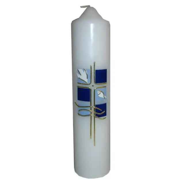 Cierge de Baptême - 265 X 60 mm