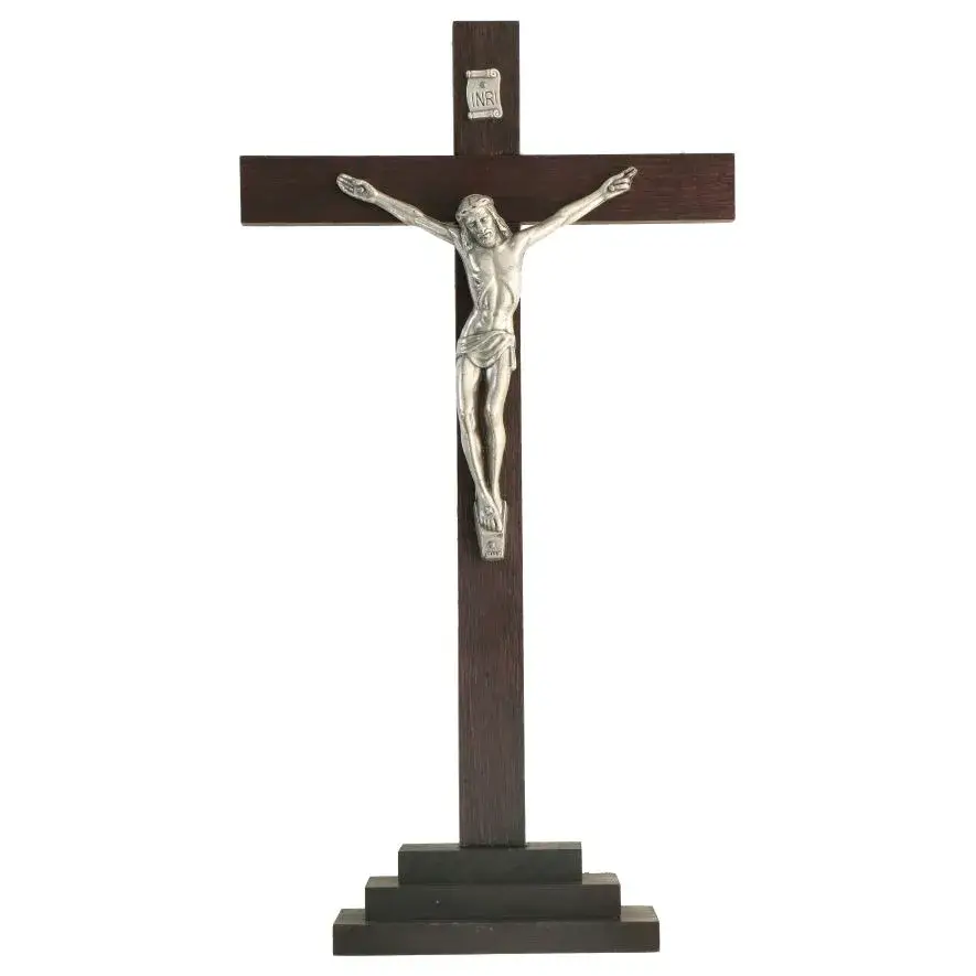 Kruis op voet - 28 X 9.5 cm - Hout