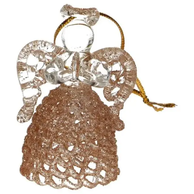 Angel 5 cm Glass bronze color Ass 3 / Set