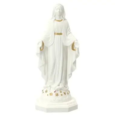 Statue 20 cm - Albâtre + Or - Miraculeuse