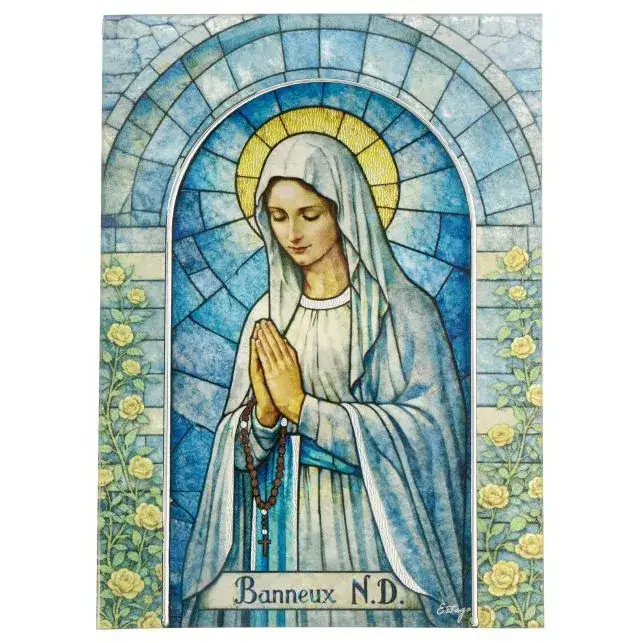 Cadre en verre Notre Dame de Banneux 13 x 18 cm
