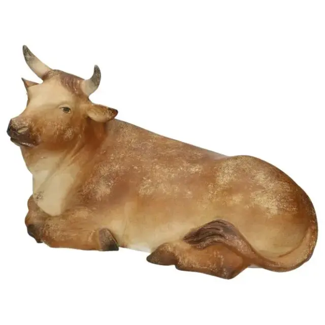 Crèche de Noël en bois : Boeuf pour pers. 50 cm Or - Antique