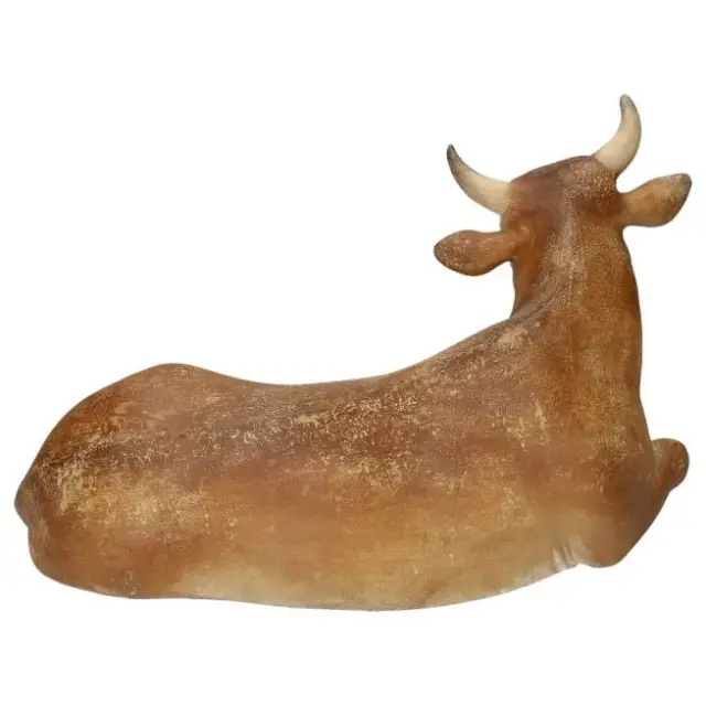 Crèche de Noël en bois : Boeuf pour pers. 50 cm Or - Antique
