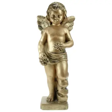 Engel - 38 cm - "marmer bronskleur"