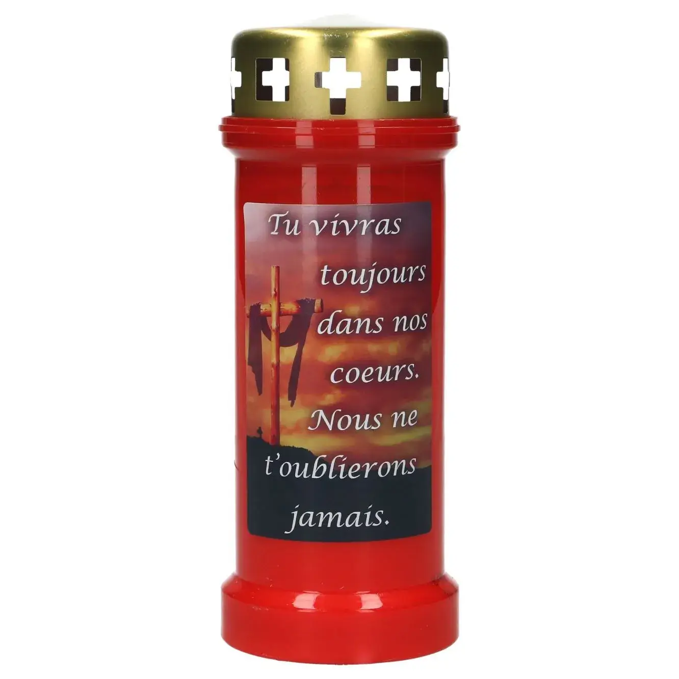 Kaars 6D / KK / rood / Nous ne t'oublierons jamais