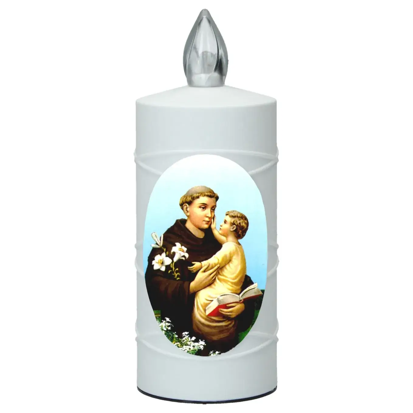 Lampe de cimetière Saint Antoine avec 2 piles AA incluses