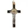 Croix St Benoît - 39 mm - Noir / Doré