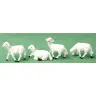 Set de 24 moutons 5 Cm X 4 Cm Pr Creche 12 Cm