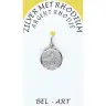Médaille Argent Rhodié - Scapulaire 12 mm