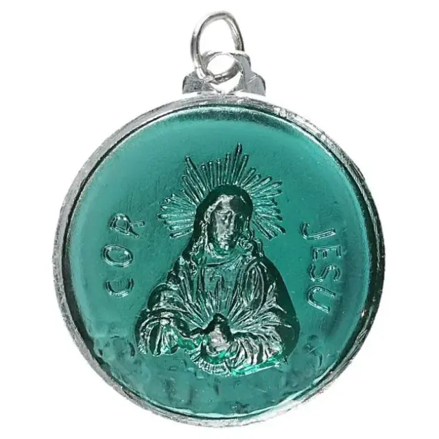 Médaille Scapulaire 32 mm Email Bleu
