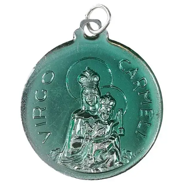 Médaille Scapulaire 32 mm Email Bleu