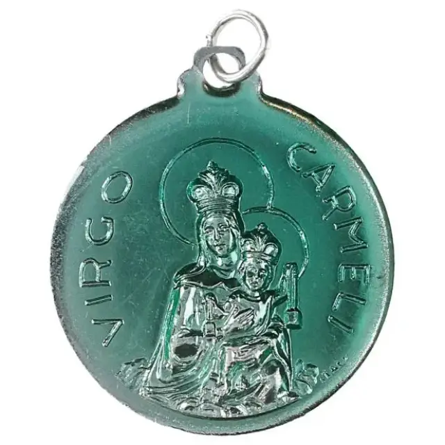 Médaille Scapulaire 32 mm Email Bleu