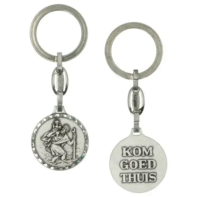 Porte-Clefs - St Christophe / Kom goed thuis 30 mm