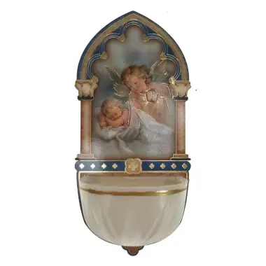 Bénitier 13 cm - Ange Lanterne