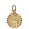 Scapular medal 12 mm Metal Doré