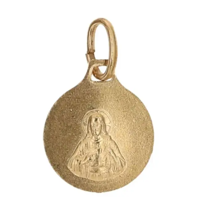 Scapular medal 12 mm Metal Doré