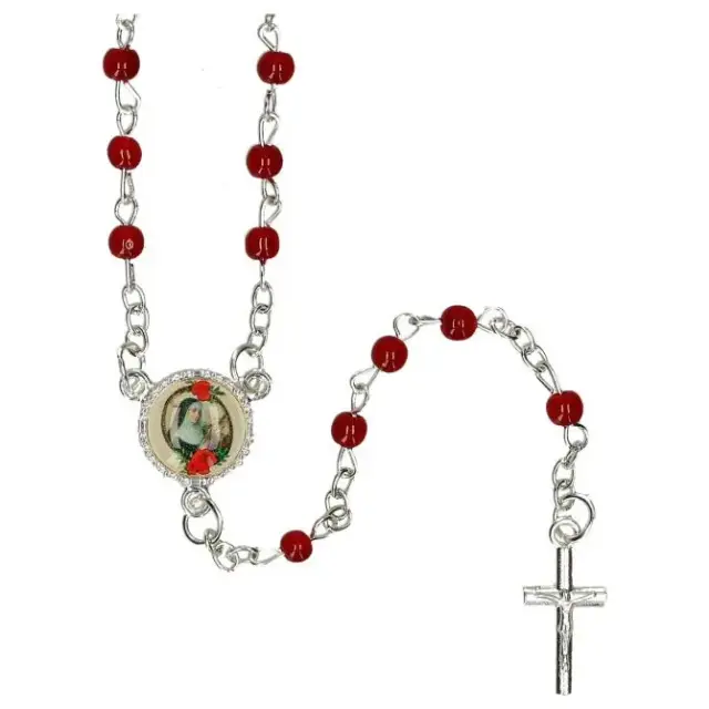 Mini rosary Saint Rita in egg