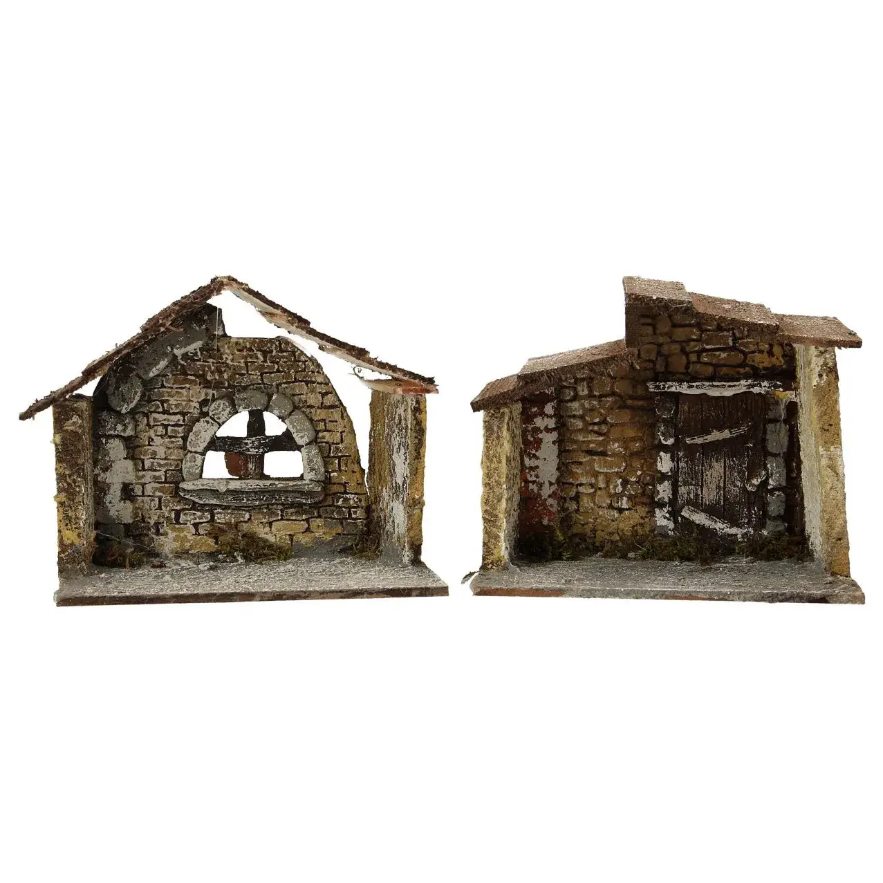 Napolitaanse kerststal voor figuren van 6 cm (12x8x10cm)