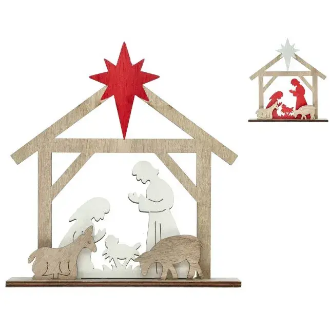 Kerstdecoratie met heilige familie