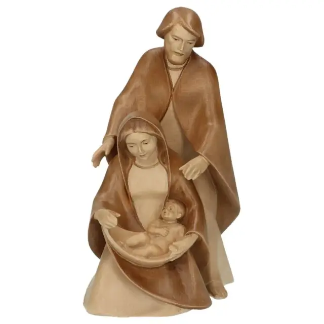 Wood Sculpte Ste Family 19 Cm 2 Tons wood