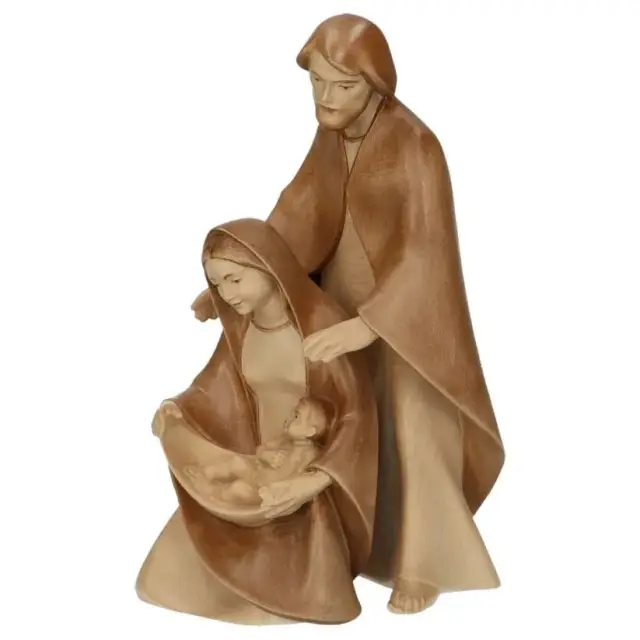 Wood Sculpte Ste Family 19 Cm 2 Tons wood