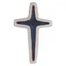 Cross Ceramic 13.5 x 9 Cm White Blue Dolphin