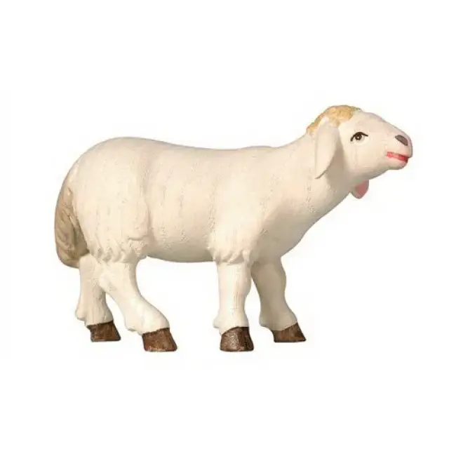 Schaap Kijkend : Houtsnijwerk kerststal Pema 12 cm