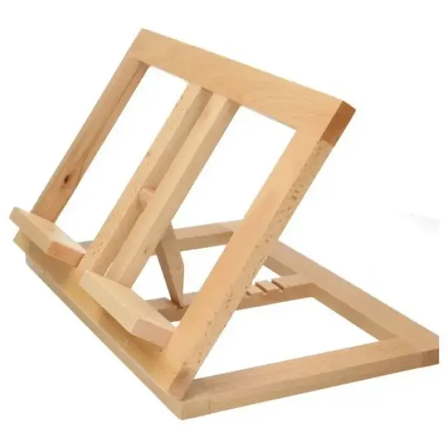 Lutrin en bois clair de 21 x 31 cm à inclinaison variable