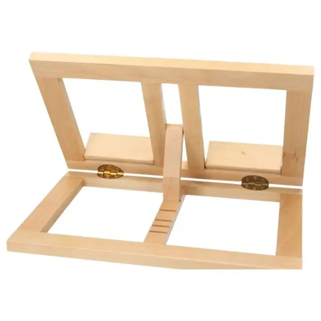 Lutrin en bois clair de 21 x 31 cm à inclinaison variable