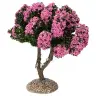 Décor pour santons de Provence Arbre rose H 15 cm