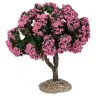 Décor pour santons de Provence Arbre rose H 15 cm