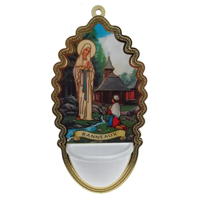 Stoup apparition Banneux imitation Porcelain