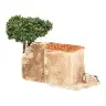 Décor pour santons de Provence Poulailler avec arbre 18 x 10 cm