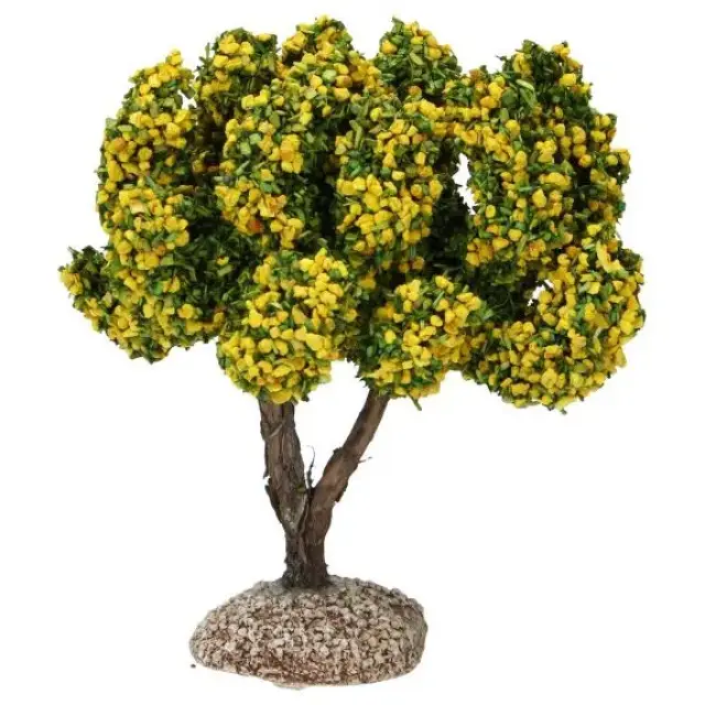 Décor pour santons de Provence Mimosa H 15 cm