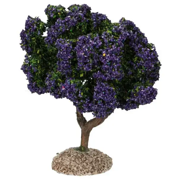Décor pour santons de Provence Arbre lavande H 15 cm