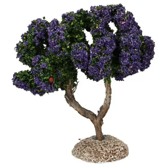 Décor pour santons de Provence Arbre lavande H 15 cm