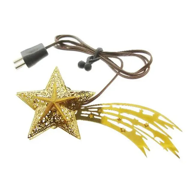 Accessoire crèche étoile dorée 8 cm 4.5 v