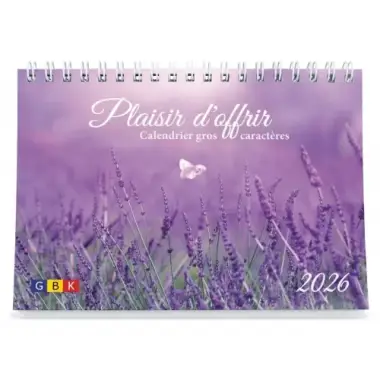 Calendrier 2027 - Plaisir d'offrir - Gros caractères